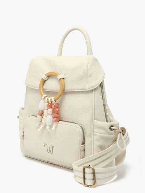 Backpack Woomen Beige camomille pearl WCAE02 other view 2