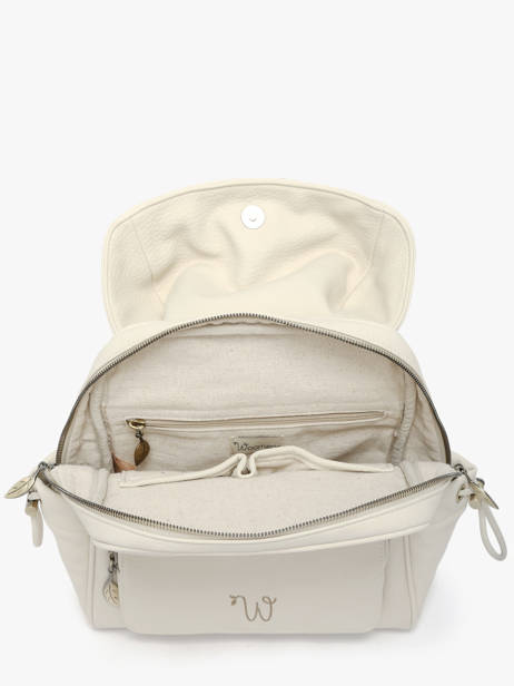 Backpack Woomen Beige camomille pearl WCAE02 other view 3