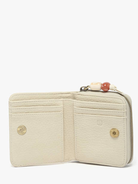 Camomille Pearl Compact Wallet Woomen Beige camomille pearl WCAE95 other view 1