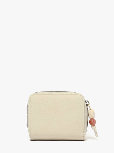 Camomille Pearl Compact Wallet Woomen Beige camomille pearl WCAE95 other view 3