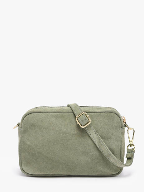 Shoulder Bag Velvet Leather Milano Green velvet VE25115 other view 4