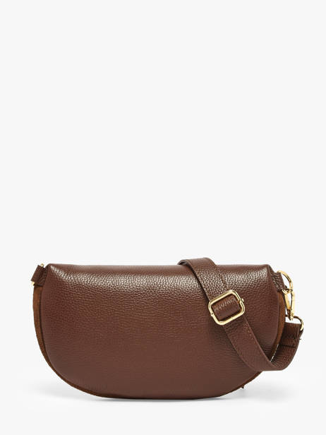 Sac Banane Cuir Milano Marron velvet caviar VC24111 vue secondaire 4