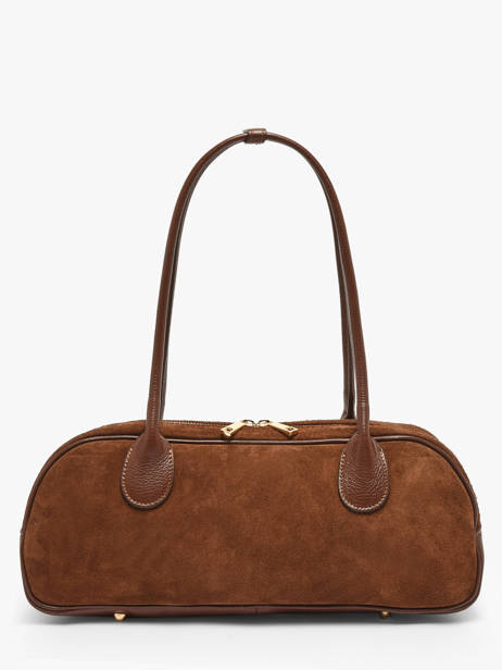 Shoulder Bag Velvet Caviar Leather Milano Brown velvet caviar VC25112