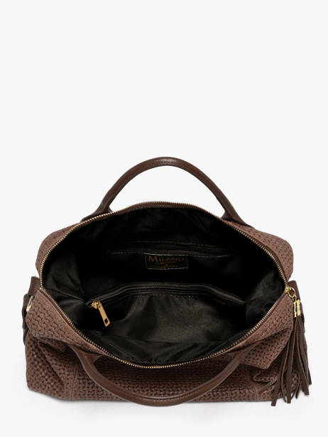 Sac Porté Main Beautiful Cuir Milano Marron beautiful BE25111 vue secondaire 3