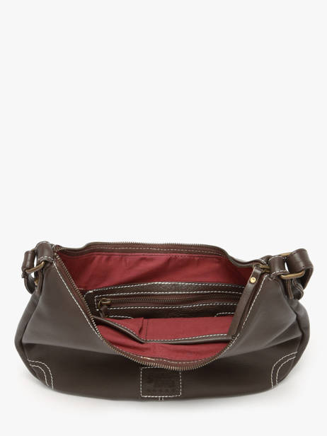 Shoulder Bag Seam Leather Basilic pepper Brown seam BSEA03 other view 3