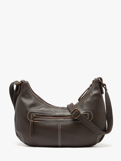 Shoulder Bag Seam Leather Basilic pepper Brown seam BSEA03 other view 4