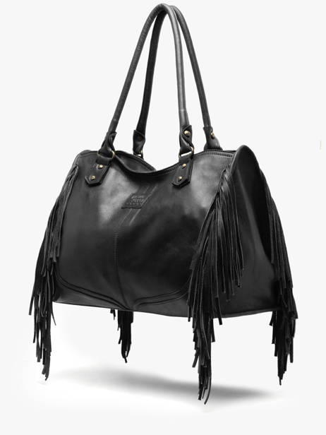 Shoulder Bag Dakota Leather Basilic pepper Black dakota BDAK31 other view 2