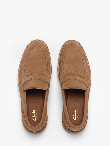Moccasins In Leather Clarks Brown men 26186450 other view 3