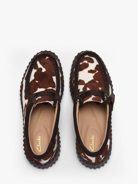 Platform Derby Shoes In Leather Clarks Brown women 26186666 other view 3