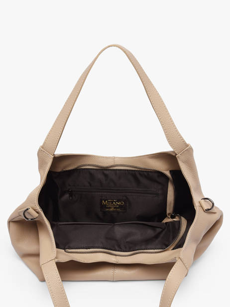 Sac Porté épaule Caviar Cuir Milano Beige caviar CA25061 vue secondaire 3
