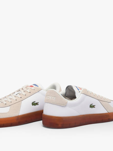 Sneakers In Leather Lacoste Beige men 1SMA0077 other view 2