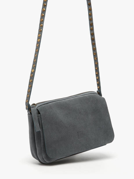 Shoulder Bag Leather Biba Blue leather BET12L other view 2