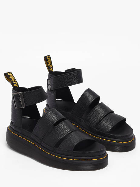 Clarissa Ii Quad Sandals In Leather Dr martens Black women 24476001 other view 1