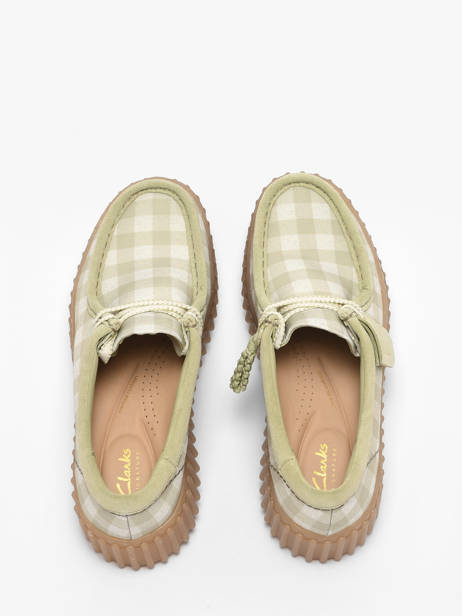 Platform Derby Shoes Clarks Green women 26186299 other view 3