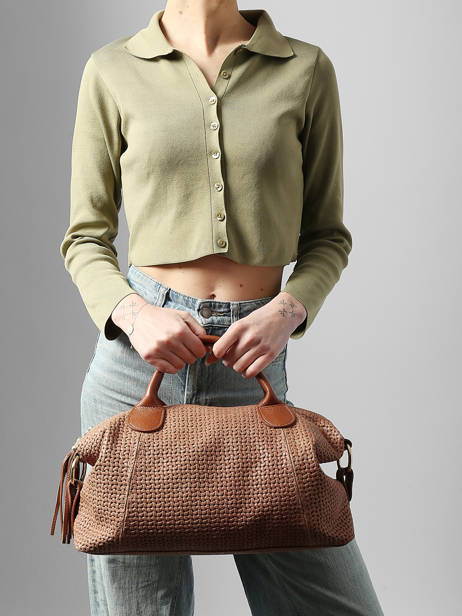 Sac Porté Main Beautiful Cuir Milano Marron beautiful BE25111 vue secondaire 1