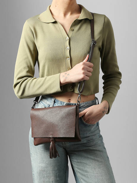 Crossbody Bag Caviar Leather Milano Brown caviar CA22112 other view 1