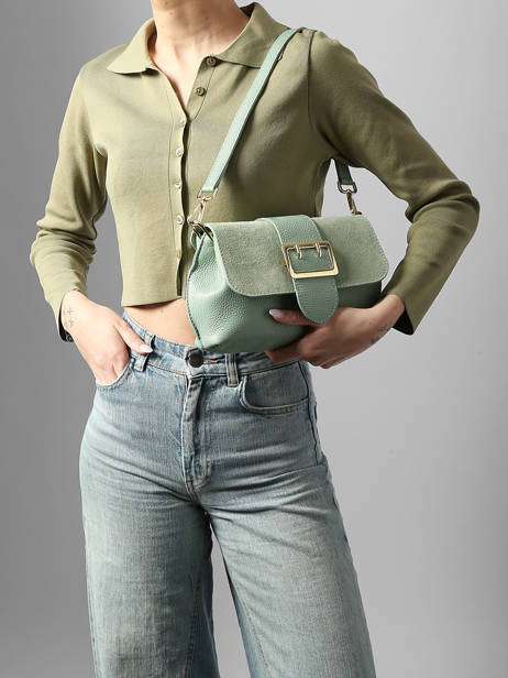 Sac Porté Main Velvet Caviar Cuir Milano Vert velvet caviar VC25114 vue secondaire 1