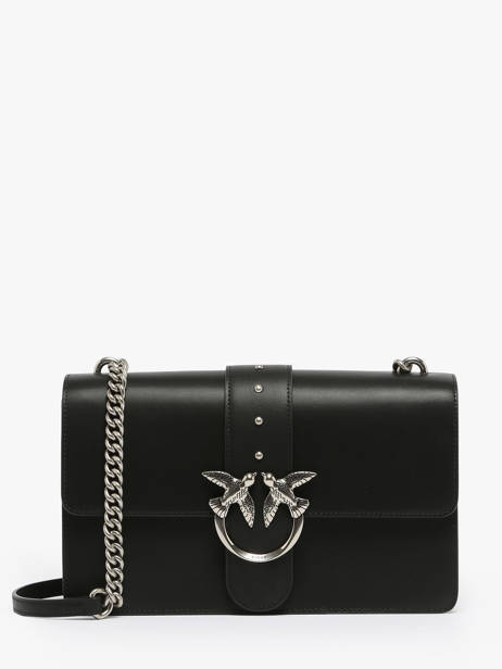 Sac Bandoulière Love Bag Icon Pinko Noir love bag icon AF1
