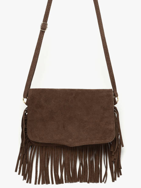 Sac Bandoulière Velvet Cuir Milano Marron velvet VE24115O vue secondaire 2