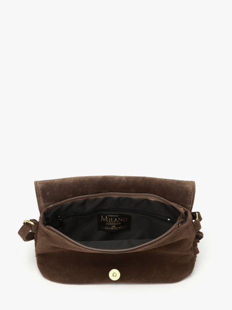 Sac Bandoulière Velvet Cuir Milano Marron velvet VE24115O vue secondaire 3