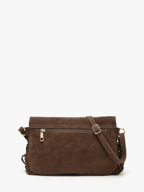Sac Bandoulière Velvet Cuir Milano Marron velvet VE24115O vue secondaire 4