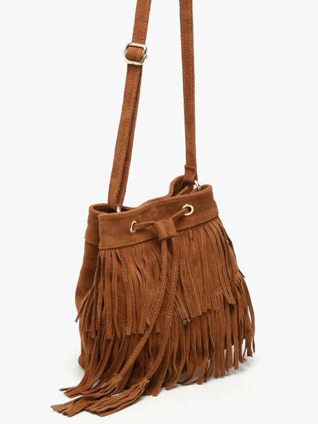 Crossbody Bag Velvet Milano Brown velvet VE24116O other view 2