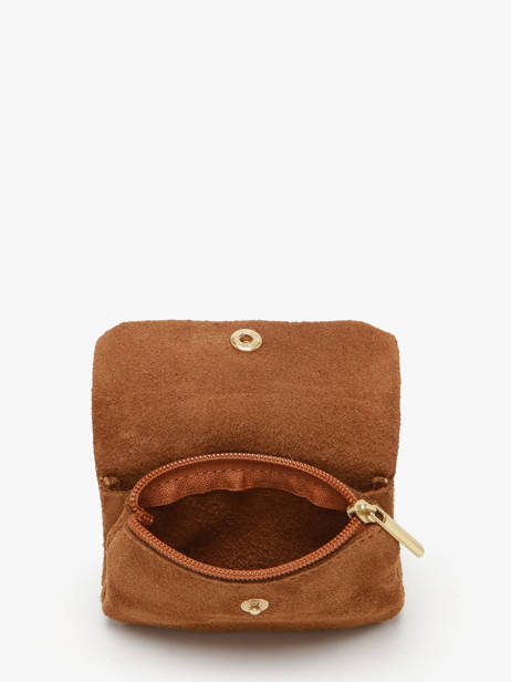 Coin Purse Velvet Leather Milano Brown velvet VE23091O other view 1