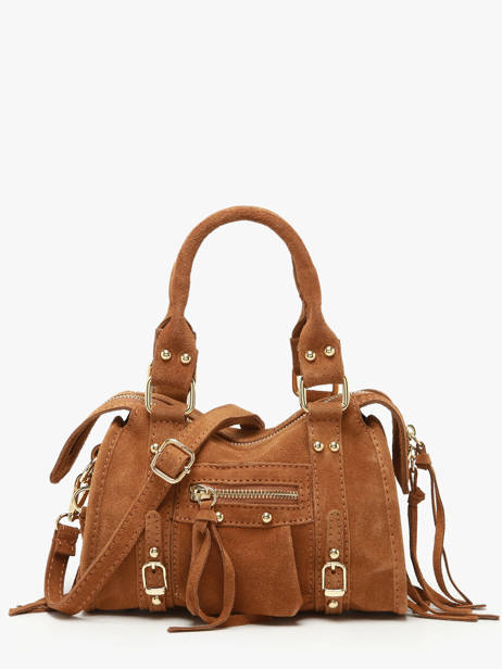 Sac Bandoulière Velvet Cuir Milano Marron velvet VE24092O