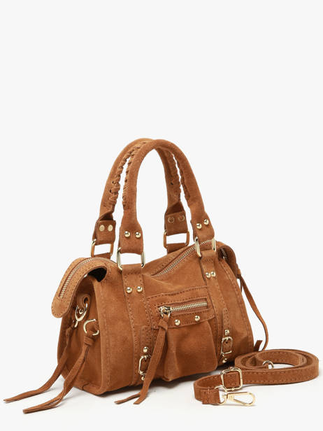 Sac Bandoulière Velvet Cuir Milano Marron velvet VE24092O vue secondaire 2