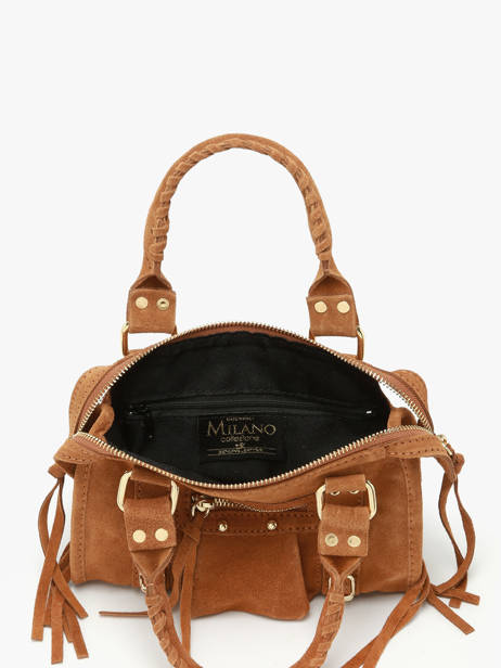 Sac Bandoulière Velvet Cuir Milano Marron velvet VE24092O vue secondaire 3