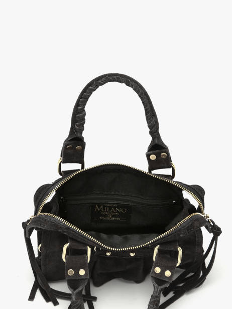 Sac Bandoulière Velvet Cuir Milano Noir velvet VE24092O vue secondaire 3