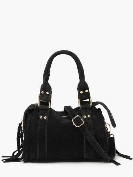 Sac Bandoulière Velvet Cuir Milano Noir velvet VE24092O vue secondaire 4