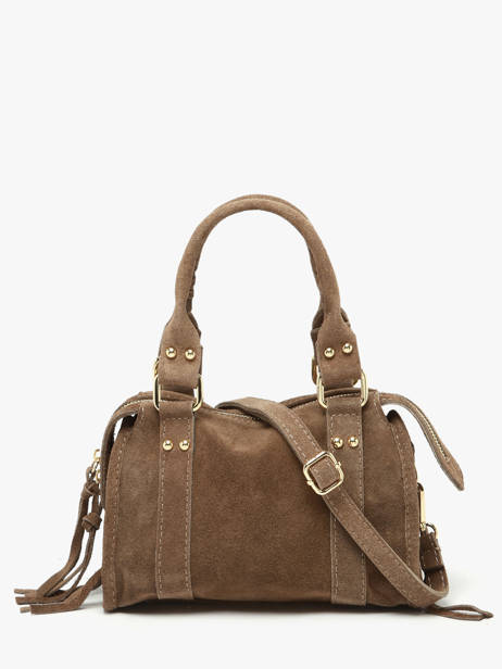 Crossbody Bag Velvet Leather Milano Beige velvet VE24092O other view 4
