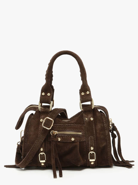 Sac Bandoulière Velvet Cuir Milano Marron velvet VE24092O