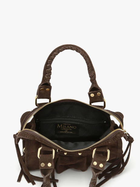 Sac Bandoulière Velvet Cuir Milano Marron velvet VE24092O vue secondaire 3