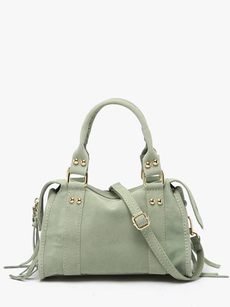 Crossbody Bag Velvet Leather Milano Green velvet VE24093O other view 4