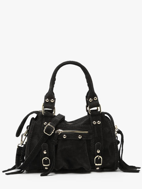 Crossbody Bag Velvet Leather Milano Black velvet VE24093O