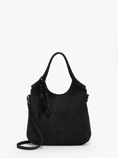 Sac Bandoulière Vintage Cuir Mila louise Noir vintage 23059V