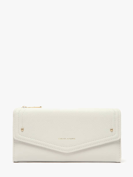 Portefeuille Saffiano David jones Blanc saffiano P164