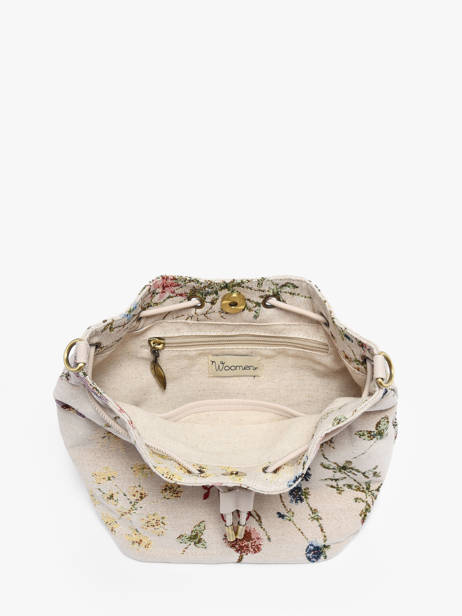 Shoulder Bag Alocasia Cotton Woomen Beige alocasia WALO06 other view 3