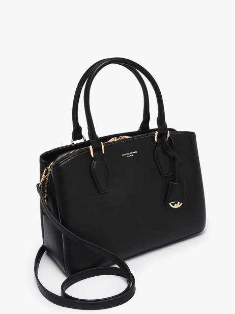 Sac Porté Main Dune Polyurethane David jones Noir dune CM7252 vue secondaire 2