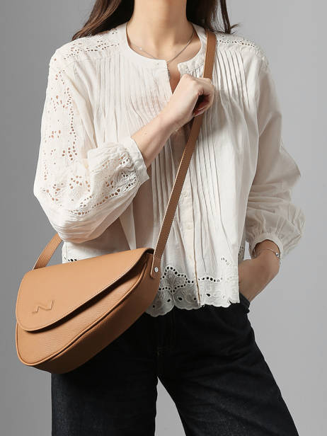 Leather Sunny Crossbody Bag Nathan baume Brown n city 6 other view 1