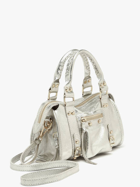 Sac Bandoulière Nine Cuir Milano Argent nine NI24093O vue secondaire 2