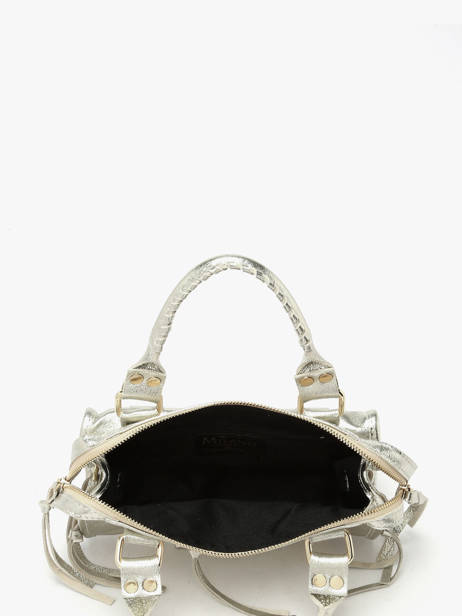 Sac Bandoulière Nine Cuir Milano Argent nine NI24093O vue secondaire 3