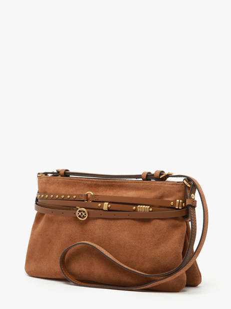 Leather Classic Belt Crossbody Bag Pinko Brown love bag soft 6176A0F6 other view 2