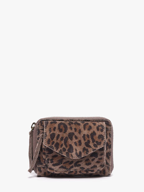 Coin Purse Leather Pieces Beige naina 17117178