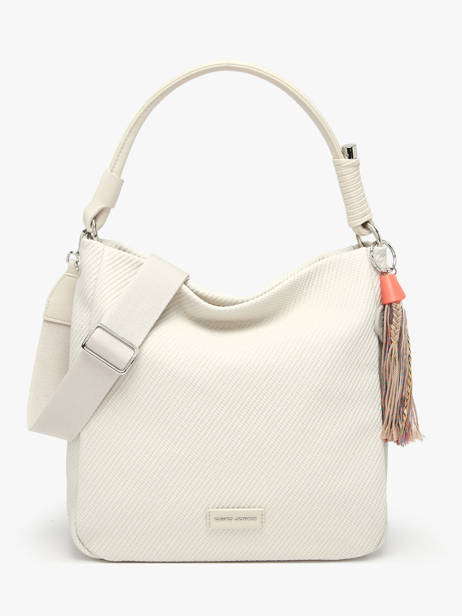 Sac Porté épaule Grigri Polyurethane David jones Blanc grigri CM8384