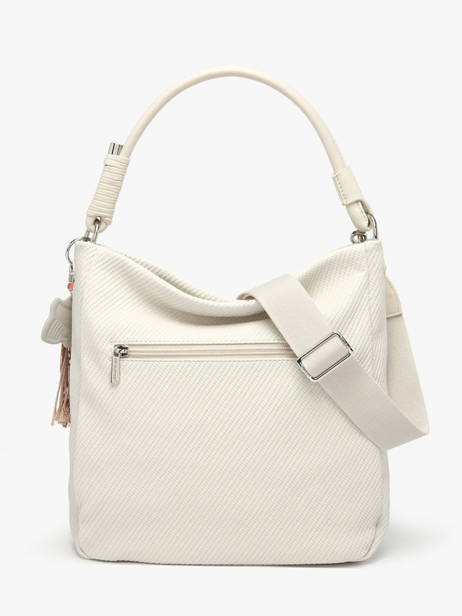 Sac Porté épaule Grigri Polyurethane David jones Blanc grigri CM8384 vue secondaire 4