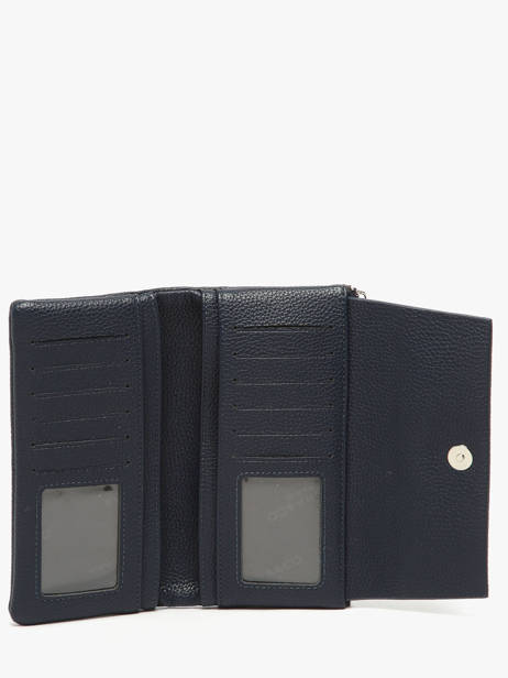 Portefeuille Porte-monnaie Grained Miniprix Bleu grained F5039 vue secondaire 1