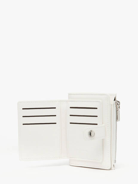 Coin Purse With Card Holder Saffiano Miniprix White saffiano F5012 other view 1